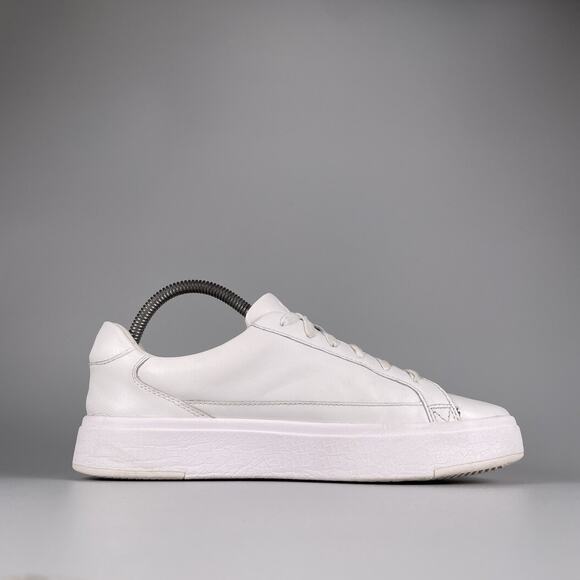 Women’s 8.5 Men’s 7 Kizik Vegas Sneakers White Leather Athletic Casual Sneakers - Picture 5 of 9